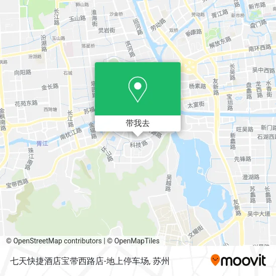七天快捷酒店宝带西路店-地上停车场地图