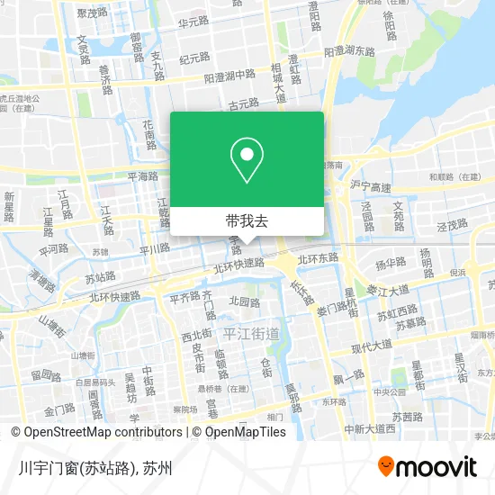 川宇门窗(苏站路)地图