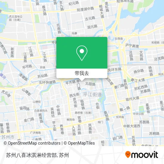 苏州八喜冰淇淋经营部地图