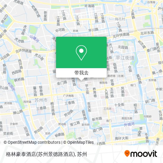 格林豪泰酒店(苏州景德路酒店)地图