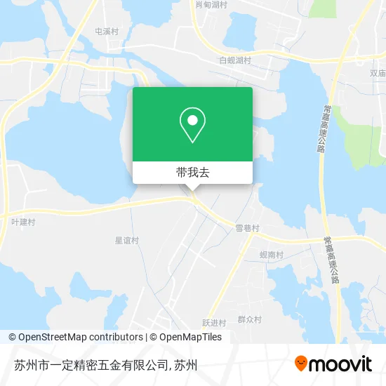 苏州市一定精密五金有限公司地图