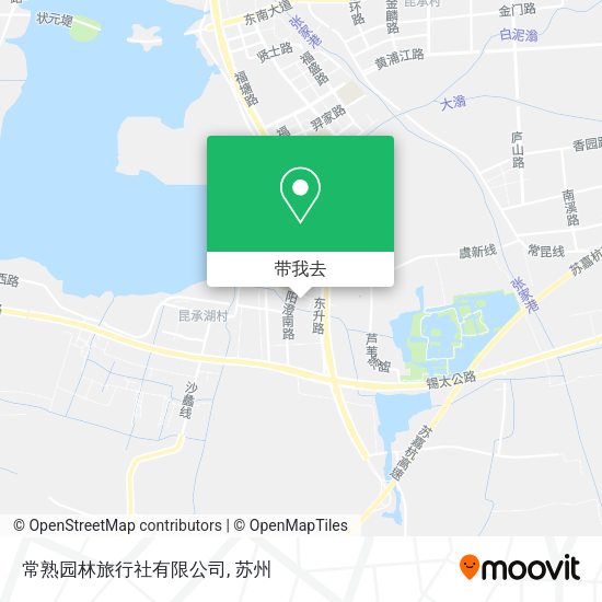 常熟园林旅行社有限公司地图