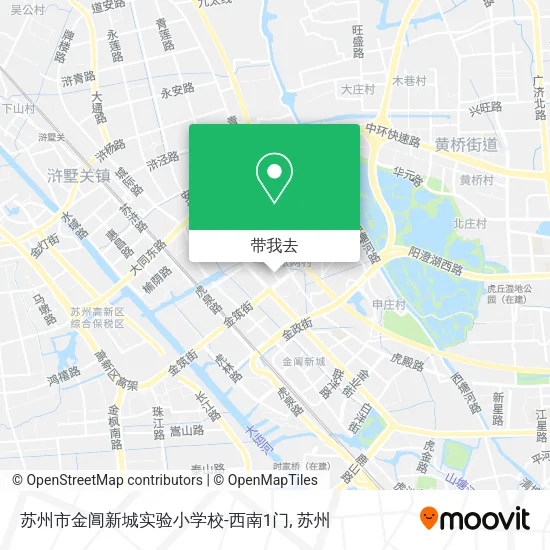 苏州市金阊新城实验小学校-西南1门地图