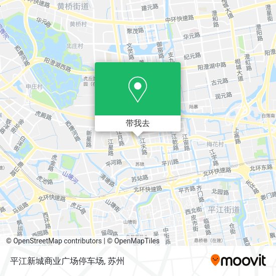 平江新城商业广场停车场地图