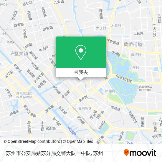 苏州市公安局姑苏分局交警大队一中队地图