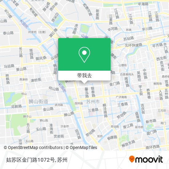 姑苏区金门路1072号地图