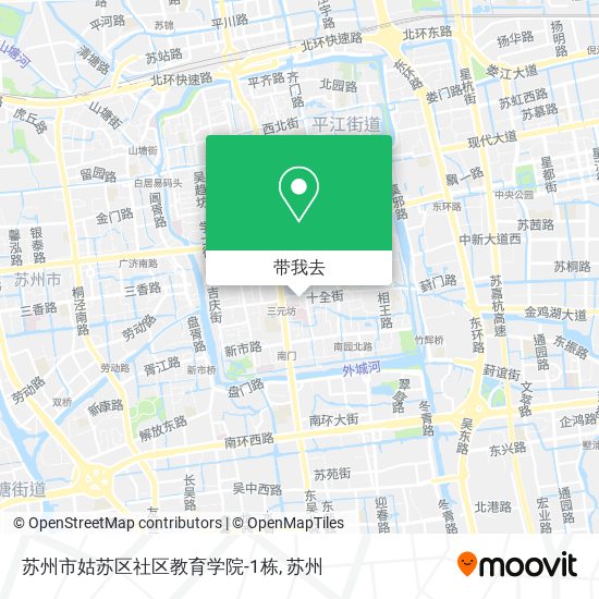 苏州市姑苏区社区教育学院-1栋地图