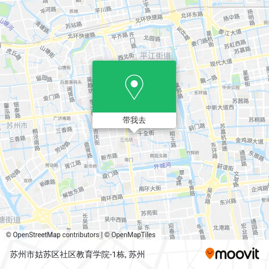 苏州市姑苏区社区教育学院-1栋地图