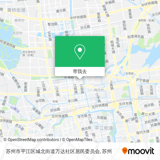 苏州市平江区城北街道万达社区居民委员会地图