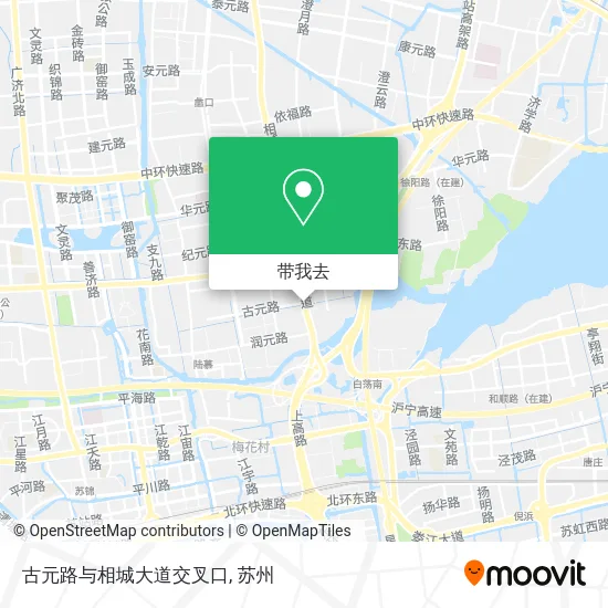 古元路与相城大道交叉口地图