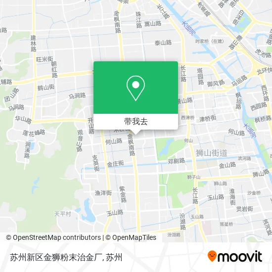 苏州新区金狮粉末治金厂地图