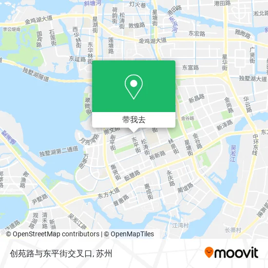 创苑路与东平街交叉口地图