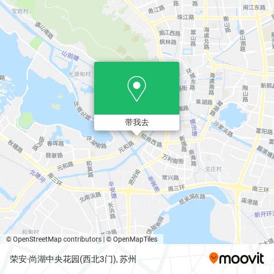 荣安·尚湖中央花园(西北3门)地图
