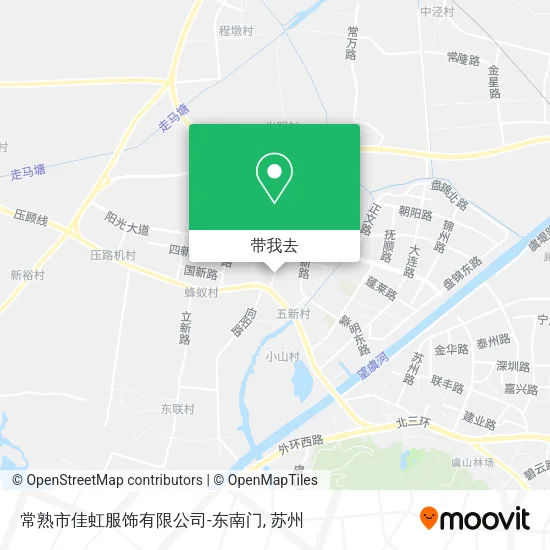 常熟市佳虹服饰有限公司-东南门地图