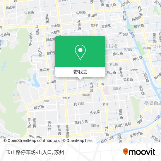 玉山路停车场-出入口地图