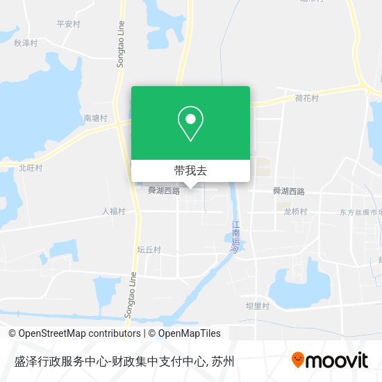 盛泽行政服务中心-财政集中支付中心地图