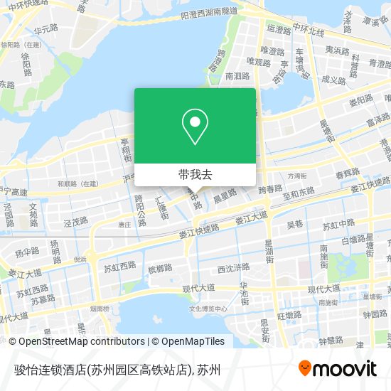 骏怡连锁酒店(苏州园区高铁站店)地图