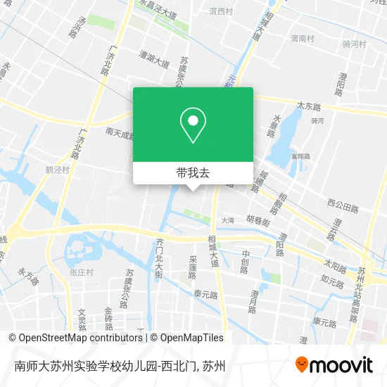 南师大苏州实验学校幼儿园-西北门地图