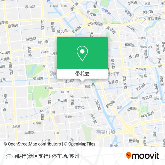江西银行(新区支行)-停车场地图