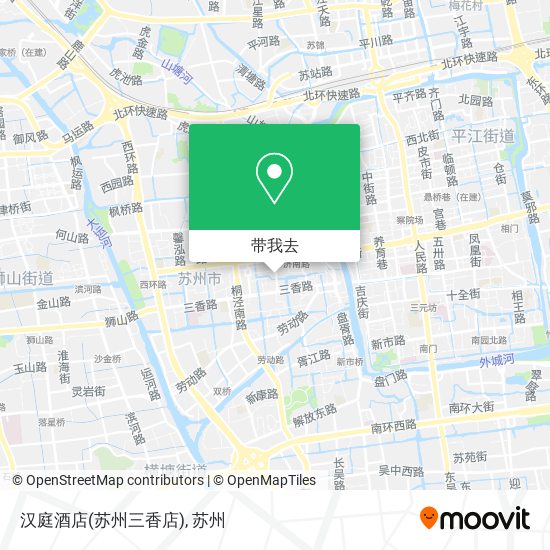 汉庭酒店(苏州三香店)地图