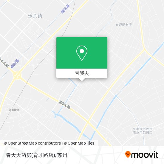 春天大药房(育才路店)地图