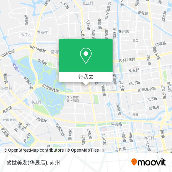 盛世美发(华辰店)地图