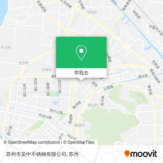 苏州市吴中不锈钢有限公司地图
