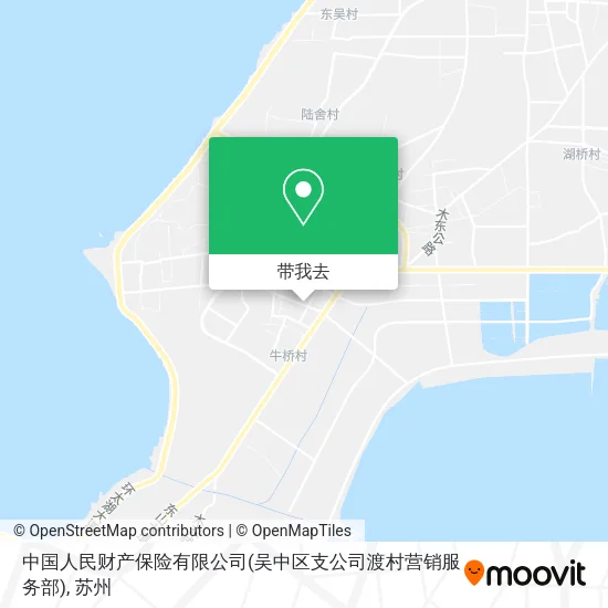 中国人民财产保险有限公司(吴中区支公司渡村营销服务部)地图
