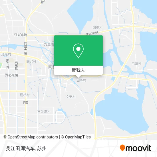 吴江田厍汽车地图