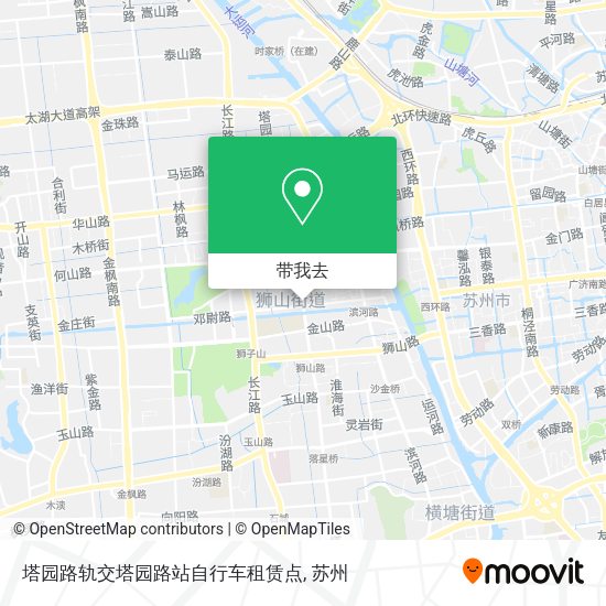 塔园路轨交塔园路站自行车租赁点地图