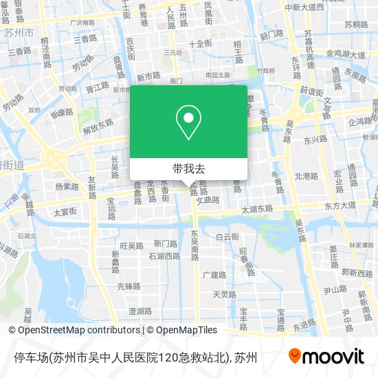 停车场(苏州市吴中人民医院120急救站北)地图