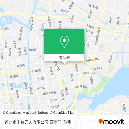 苏州市中创开关有限公司-西南门地图