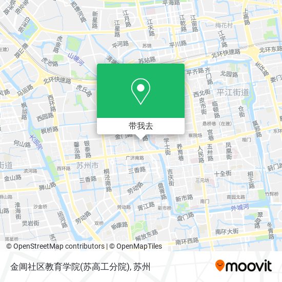 金阊社区教育学院(苏高工分院)地图