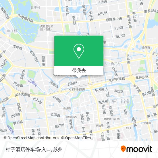 桔子酒店停车场-入口地图