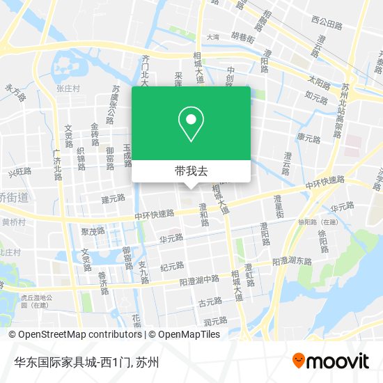 华东国际家具城-西1门地图