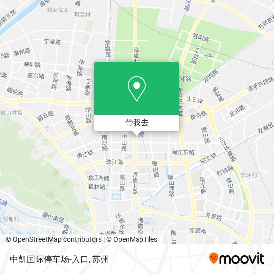 中凯国际停车场-入口地图