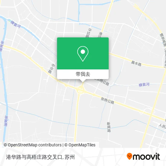 港华路与高梧庄路交叉口地图