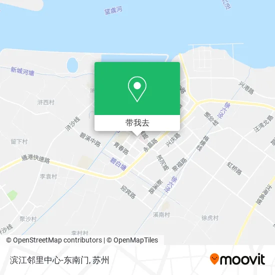滨江邻里中心-东南门地图