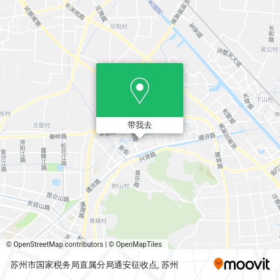 苏州市国家税务局直属分局通安征收点地图