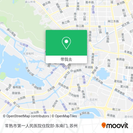 常熟市第一人民医院住院部-东南门地图