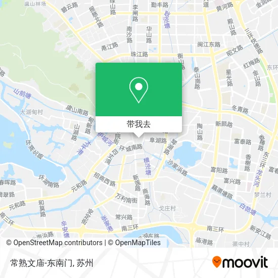 常熟文庙-东南门地图