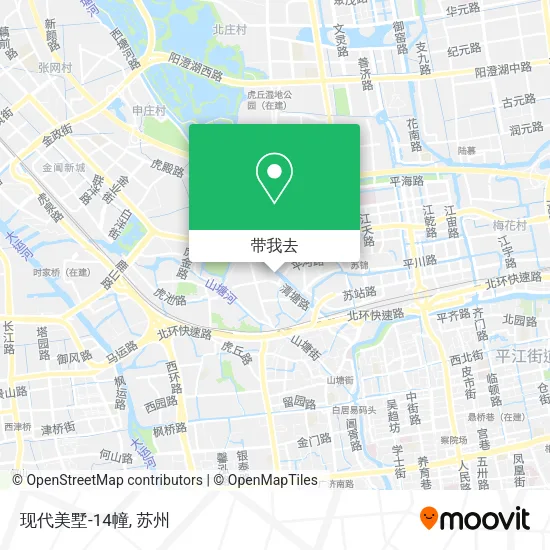 现代美墅-14幢地图