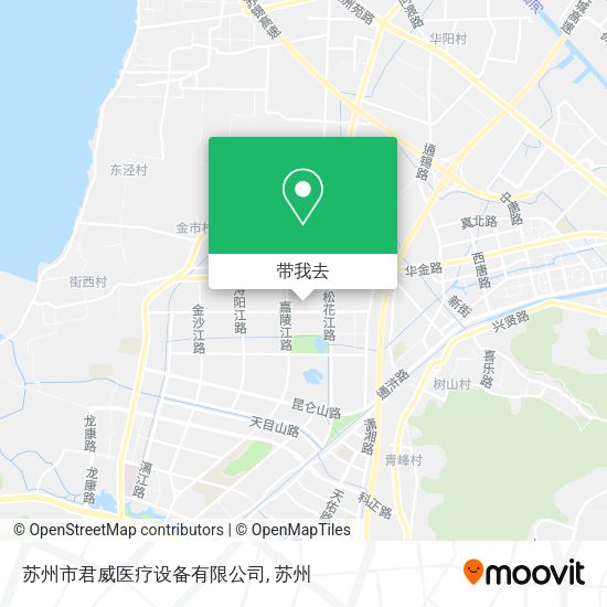 苏州市君威医疗设备有限公司地图