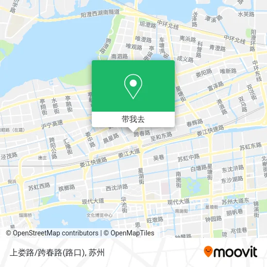 上娄路/跨春路(路口)地图