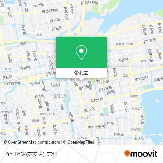华润万家(苏安店)地图