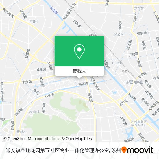 通安镇华通花园第五社区物业一体化管理办公室地图