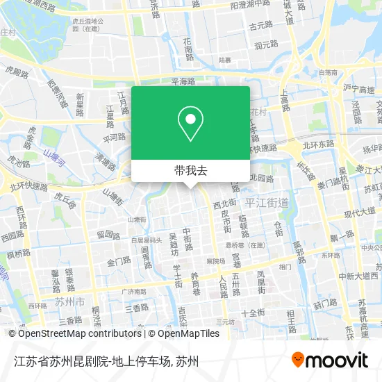 江苏省苏州昆剧院-地上停车场地图