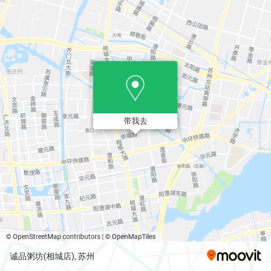 诚品粥坊(相城店)地图