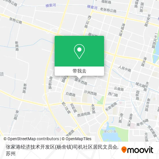 张家港经济技术开发区(杨舍镇)司机社区居民文员会地图