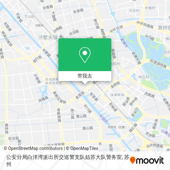 公安分局白洋湾派出所交巡警支队姑苏大队警务室地图